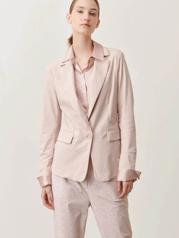 Jane Lushka Amsterdam Blazer Technical Jersey | Pudra