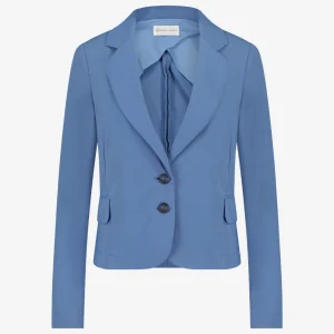 Jane Lushka Atina Blazer Technical Jersey | Mid Blue