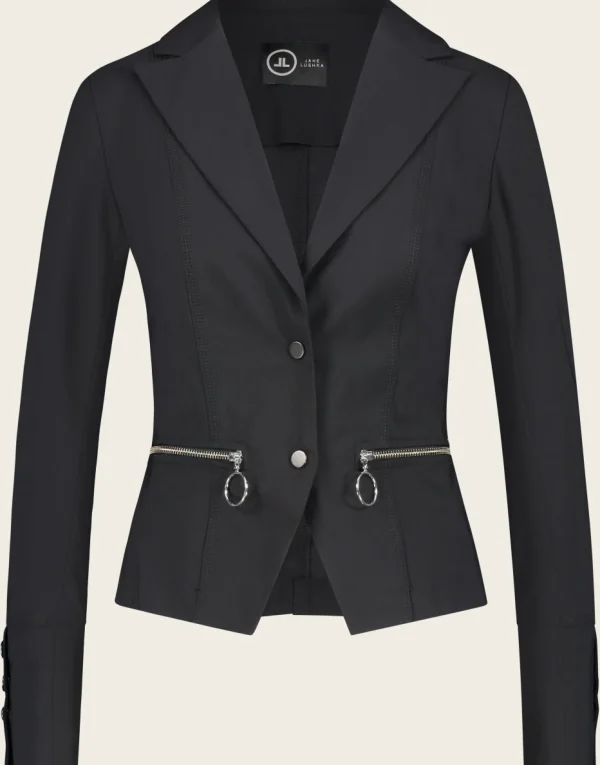 Jane Lushka Blazer Milano Technical Jersey | Black