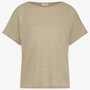 Jane Lushka Clay PU Top | Beige Melange