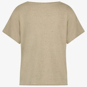 Jane Lushka Clay PU Top | Beige Melange