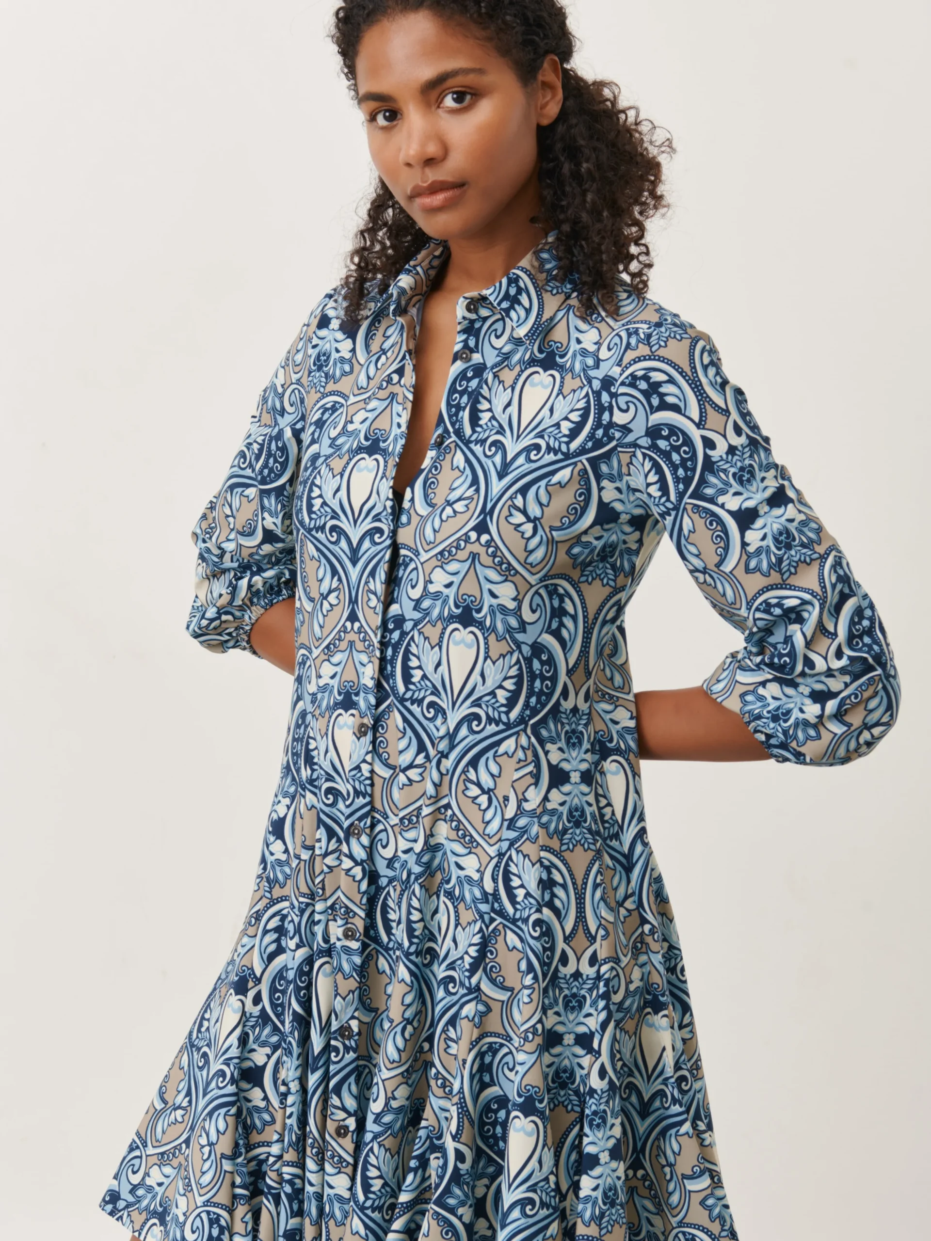 dio_dress_technical_jerse_2.webp Jane Lushka Dio Dress Technical Jersey | Multi Blue