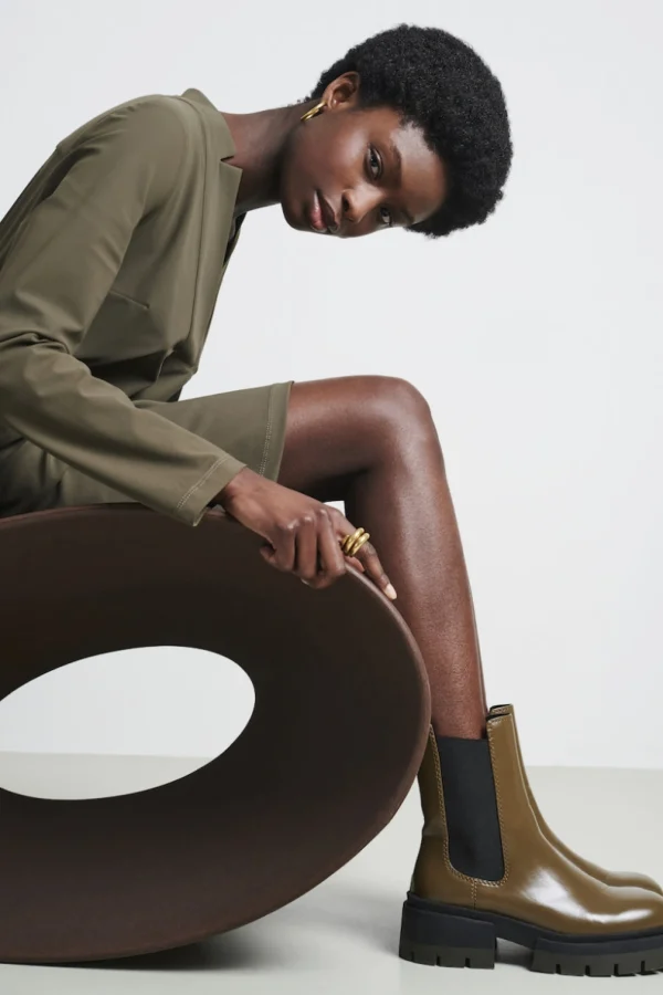 Jane Lushka Dress Kelly Technical Jersey | Army