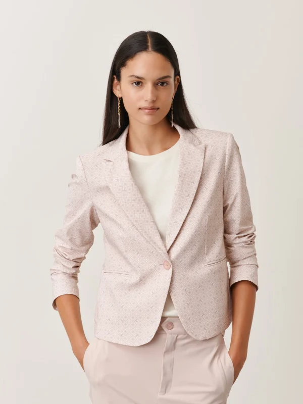 Jane Lushka Elvira Blazer Technical Jersey | Pudra