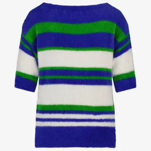 Jane Lushka Favola PU Top | Blue