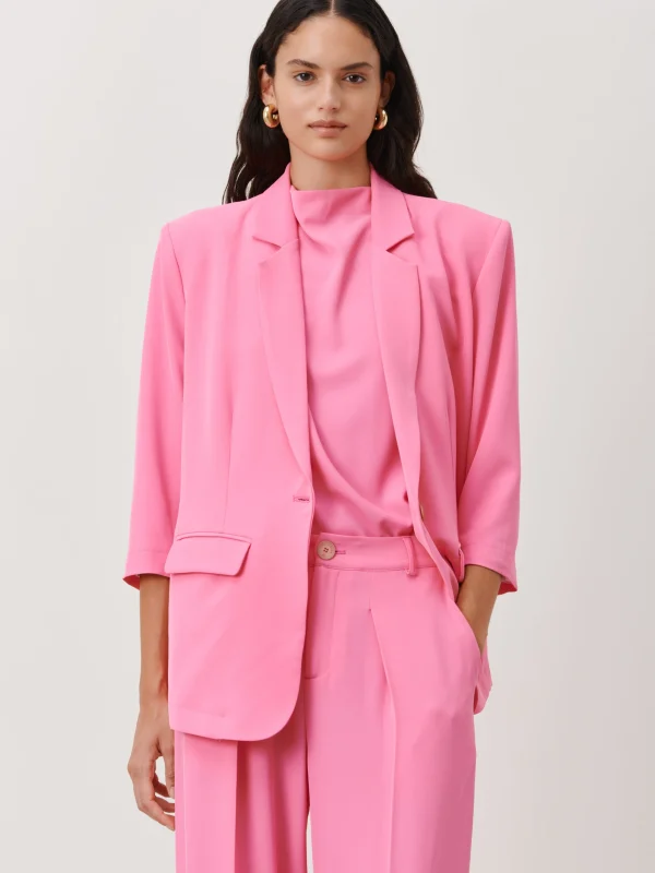 Jane Lushka Fring Blazer | Pink