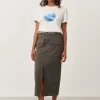 Jane Lushka Lara Skirt Technical Jersey | Army