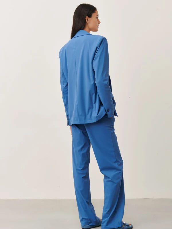 Jane Lushka Lima Blazer Technical Jersey | Mid Blue