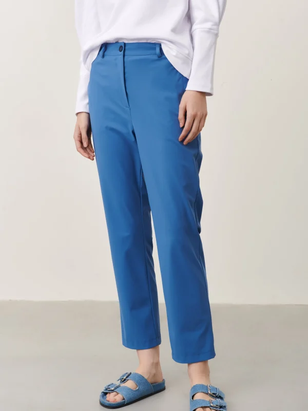 Jane Lushka Mirel Pants Technical Jersey | Mid Blue