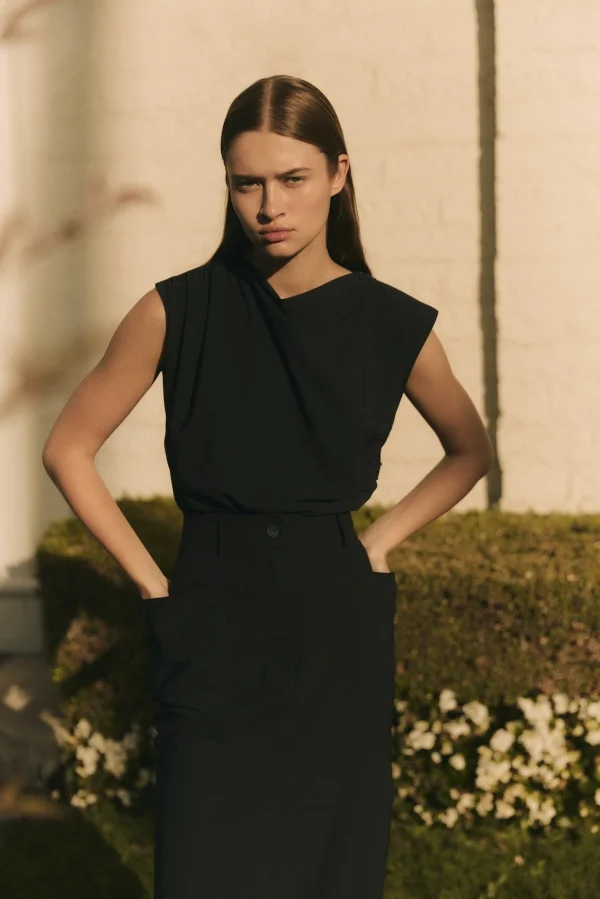 Jane Lushka Nelly Top Technical Jersey | Black