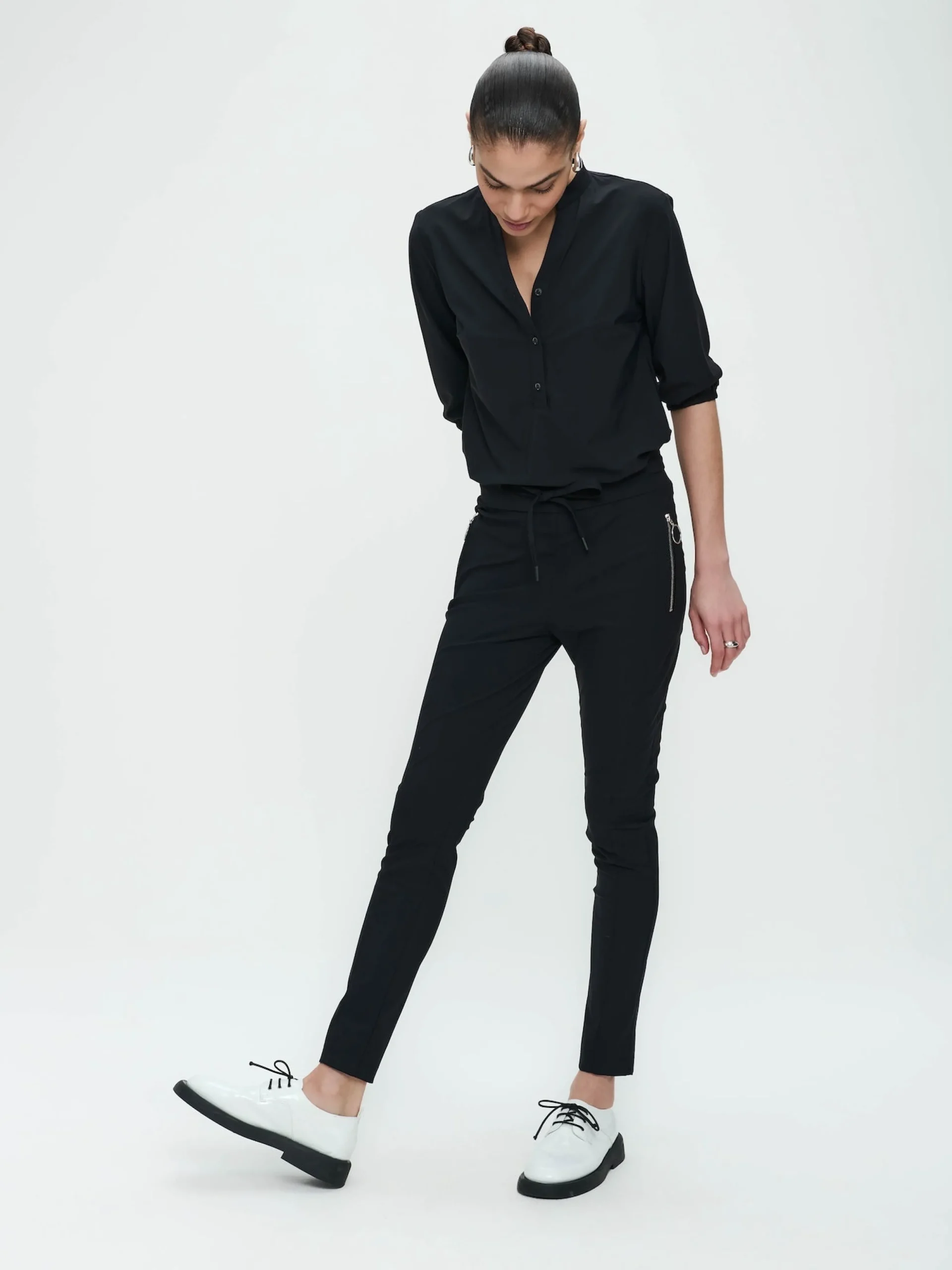 pants_anna__skinny_fit_te_0.webp Jane Lushka Pants Anna - Skinny Fit Technical Jersey | Black
