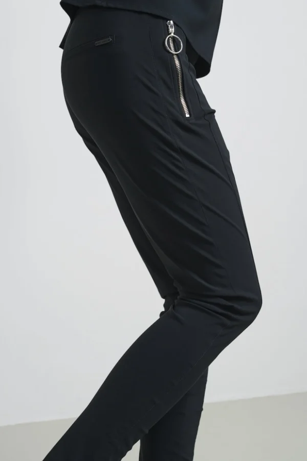 Jane Lushka Pants Emma-straight Leg Fit Technical Jersey | Grigio Notte