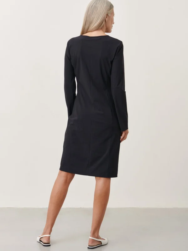 Jane Lushka Scarlet Dress-LS Technical Jersey | Black