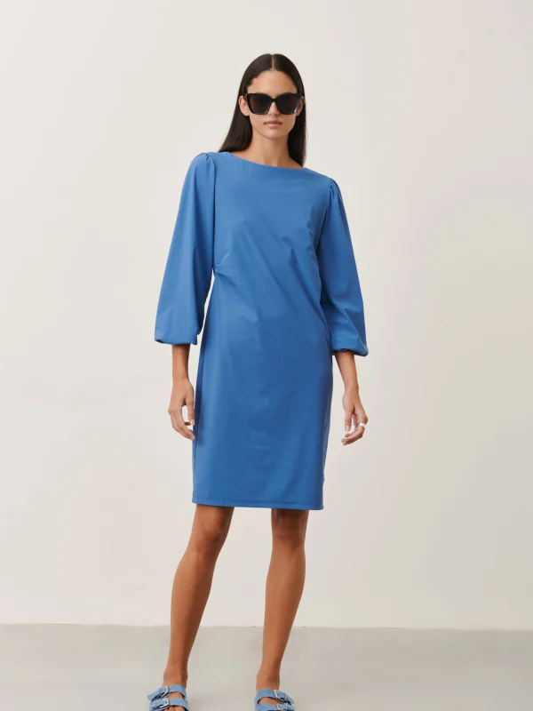 Jane Lushka Silke Dress Technical Jersey | Mid Blue