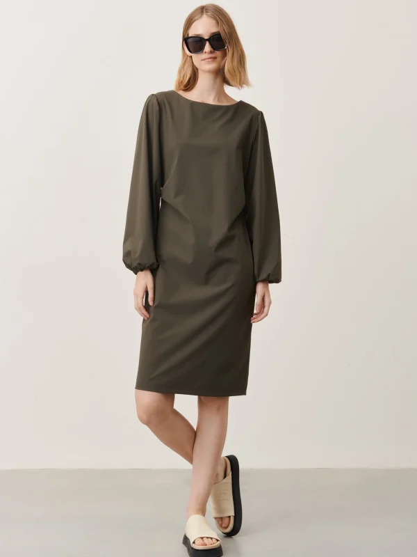 Jane Lushka Silke Dress Technical Jersey | Army