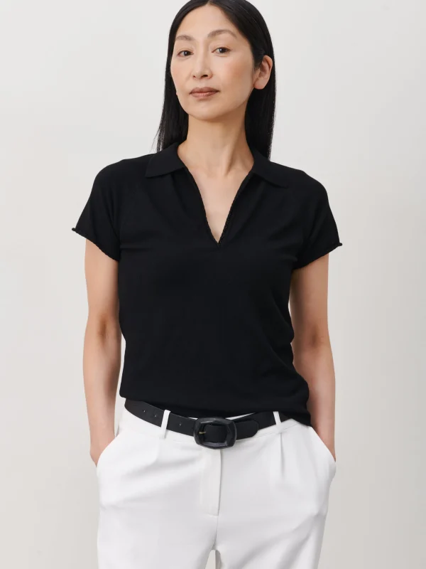 Jane Lushka Snowy Polo | Black