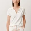 Jane Lushka Snowy Polo | Ecru