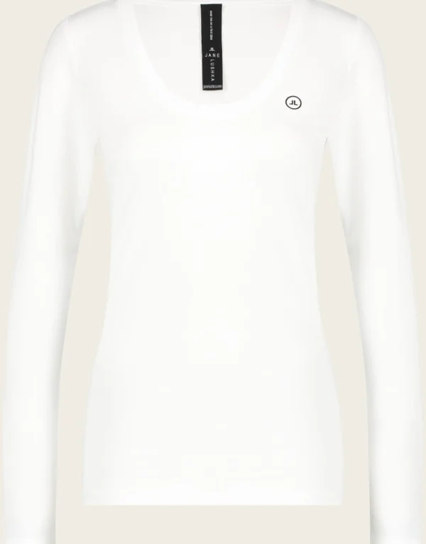 Jane Lushka T Shirt R Neck Easy Wear Organic Cotton | White