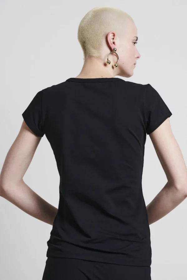 Jane Lushka T Shirt Sara Easy Wear Technical Jersey | Black
