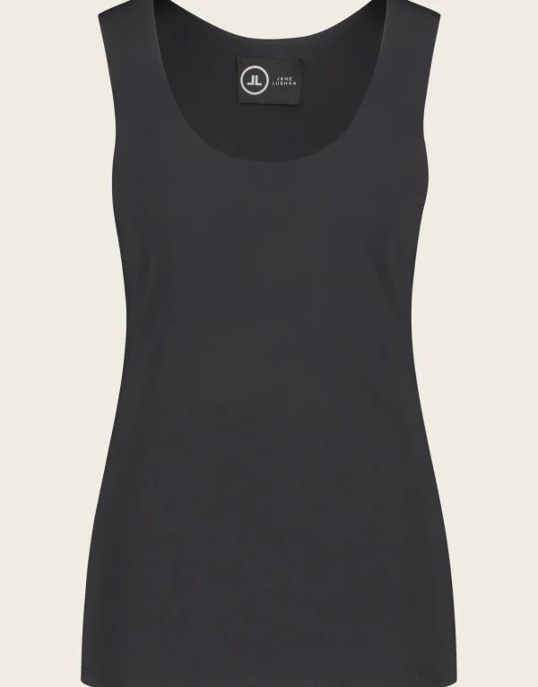 Jane Lushka Top Jesy Easy Wear Technical Jersey | Black