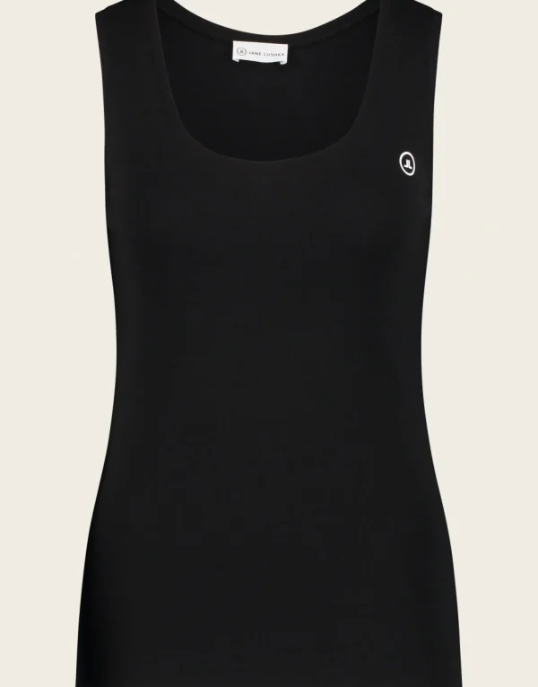Jane Lushka Top Rips Easy Wear Organic Cotton | Black