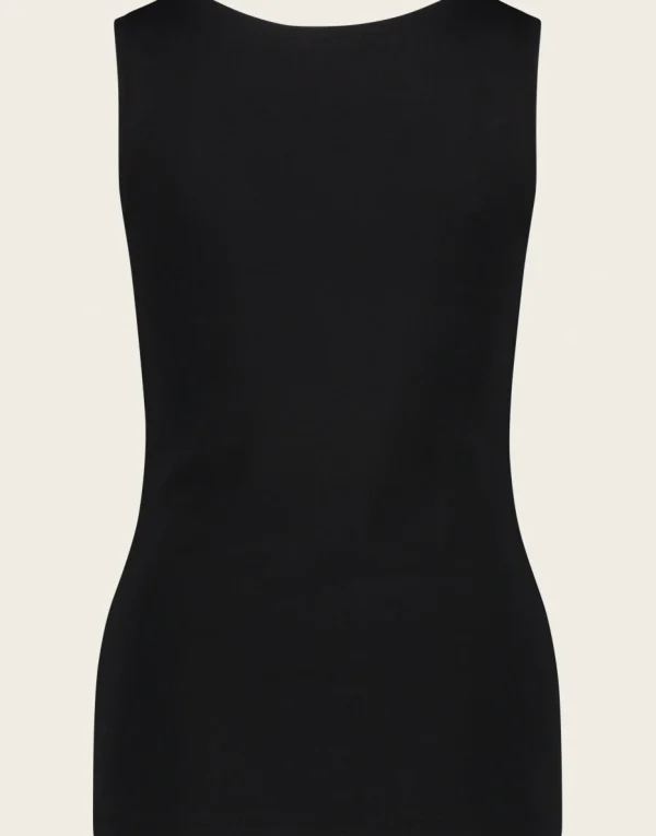 Jane Lushka Top Rips Easy Wear Organic Cotton | Black